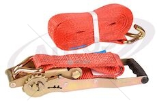 Pás upínací  5t/50mm/ 8m ergo ráčna, červený 0122309_A