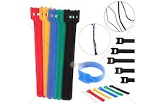 Pásek na suchý zip, organizér kabelů 150x12mm, 12ks GEKO