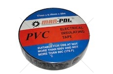 Páska izolační PVC, 17mmx0,18mmx26m, černá MAR-POL