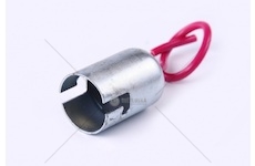 patice žárovky BA15s kovová