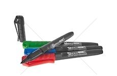 Permanentní popisovač 4 barvy, 4mm, sada 4ks GEKO