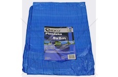 Plachta krycí 5x8m s kovovými oky, 60g/m2, modrá PL58_A