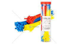 Plastové stahovací pásky vícebarevné, 150ks AMiO-04316