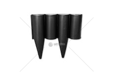 Plastový obrubník - palisáda 2,5m, 225mm, černá PALGARDEN