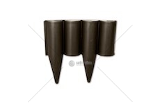 Plastový obrubník - palisáda 2,5m, 225mm, hnědá PALGARDEN