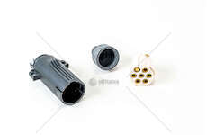 Plug, coiled cable SPINA 7P/24V ISO 3731 CONTATTI FASTON US JAEGER