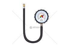 Pneuměřič s hadicí 30 cm 12 bar AMiO-04468