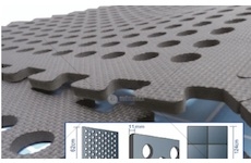 Podložka protiskluzová PUZZLE oboustranná 60x60cm balení 6ks