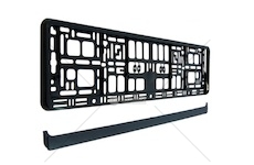 Podložka SPZ plastová černá