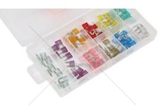 Pojistka nožová mini - sada 100ks, 2A-20A s pinzetou