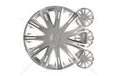 Poklice Spark 15” stříbrná sada 4ks COLOR BOX