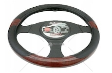 Potah na volant 37-39cm černá/dřevo
