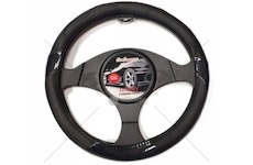 Potah na volant 37-39cm černá/karbon