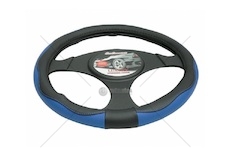 Potah na volant 37-39cm černo/modrá