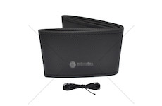 Potah volantu šněrovací, černý, perforovaný 38-39 cm