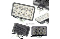 Pracovní světlo LED, 8-LED široké 24W, 12-80V, 151x190x50mm, 1600 lm