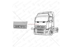 Přední kapota VOLVO FH12 N/TYP horní pokrytí COV/2FH/145