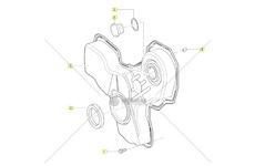 Přední víko Multicar M26.7 prsa