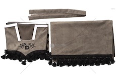 Přední záclonky DAF XG šedé+černé ZAS/PR/XG/SZAR/CZAR