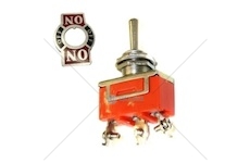 Přepínač páčkovvý třípolohový 15A šroubky vypnuto-zapnuto-vypnuto