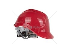 Přilba ochranná, nastavitelná, červená - GEKO