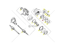 Příložka přední otočný čep Multicar M25, M26 4x4