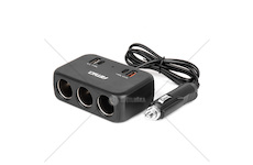 Prodlužovací zásuvka 1x USB-A 1x USB-C QC4.0 12V/24V 120W 80cm AMiO-04365