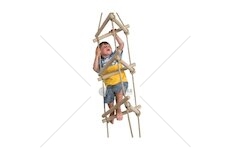 Provazový žebřík 2,1m, trojstranný, lano PH12 KAXL