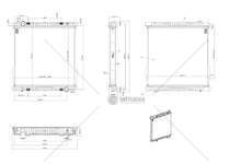 Radiator, engine cooling EUROCARGO TECTOR EURO 6 Titanx