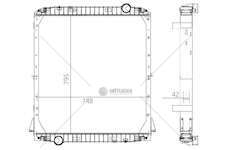 Radiator, engine cooling EUROTRAKKER MP 410E Titanx