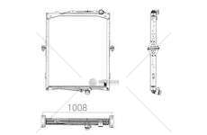 Radiator, engine cooling FH 500 Titanx