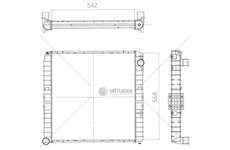 Radiator, engine cooling RADIATORE ACQUA EUROCARGO Titanx