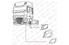 RAMKA REFLEKTORA DAF XF106 LEWA COVIND COV/XF6/89