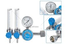 Redukční ventil CO2/Argon W21,8", 2 x průtokoměr GEKO