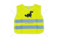 Reflexná vesta dětská žlutá AMiO-03936