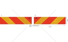 Reflexní cedule TW-S2 / RF 101-01W-89 (2 ks)