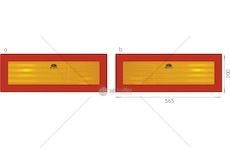 Reflexní tabule TW-P2 / RR 101-01W-71 (2 ks)