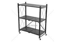 Regál Racks RAW3T, kovový, na kolečkách, 3 police, 870 x 720 x 340 mm, 150 kg
