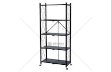 Regál Racks RAW5T, kovový, na kolečkách, 4 police, 1630 x 720 x 340 mm, 250 kg