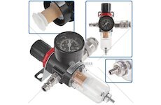 Regulátor tlaku vzduchu s odlučovačem vody a manometrem 1/4