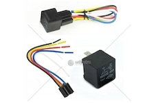 Relé 12V, 40A s kostkou a kabely 5-pin