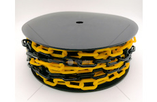 Řetěz plastový žluto-černý 25m