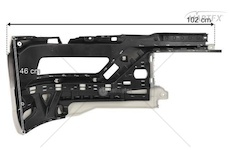 Roh nárazníku levý šedý Man TGS TG3 Lamiro 380-9EXG