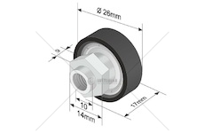Rolna shrnovací plachty 26x17mm/ m6 plast 0177682_A