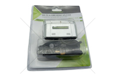 Rozbočovač 12/24V-DIN, 3 zásuvky s vypínači