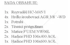 Rozvaděč včetně hadic na mt8-046 | MT4100034