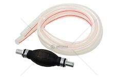 Ruční pumpa mini sací/odsávací mačkací 12 mm s hadicemi 2x1 m GEKO