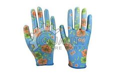 Rukavice zahradnické 10 NITRILE FLOWERS