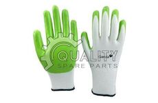 Rukavice zahradnické 9 NITRILE GREEN