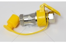 Rychlospojka hydraulická M22x1,5 komplet zásuvka +zástrčka kovová žlutá JC099